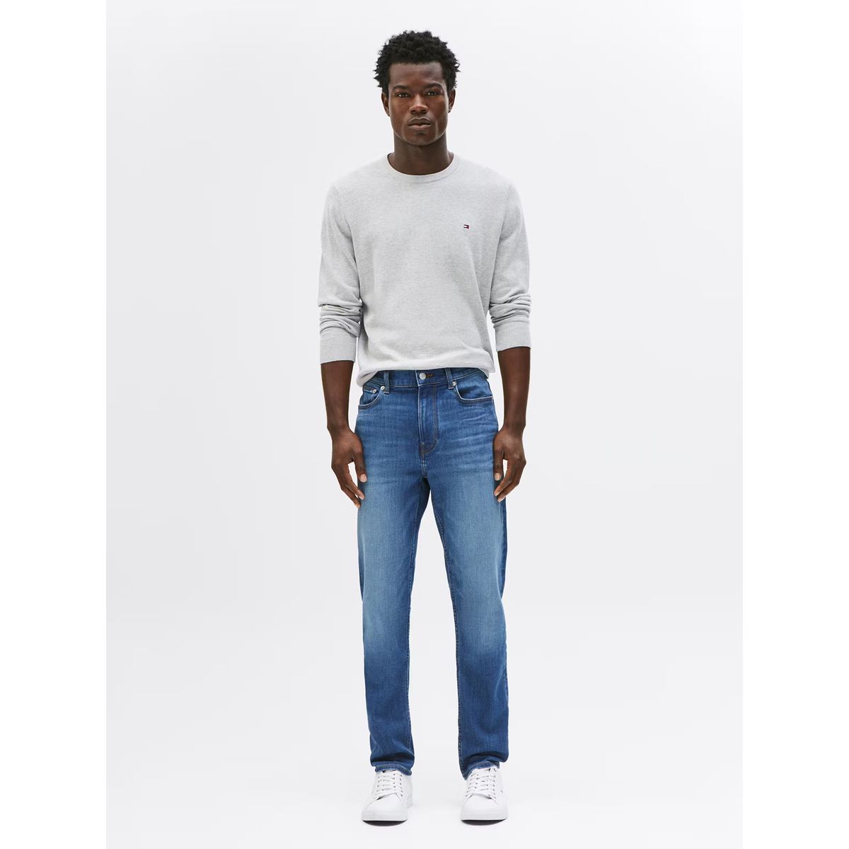 TOMMY HILFIGER - Jeans Bleecker Slim Fit Con Logo Azul Tommy Hilfiger