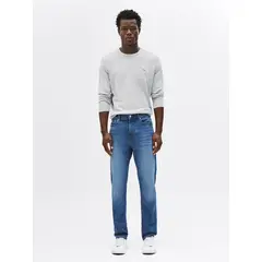 TOMMY HILFIGER - Jeans Bleecker Slim Fit Con Logo Azul