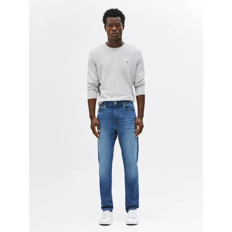 TOMMY HILFIGER - Jeans Bleecker Slim Fit Con Logo Azul Tommy Hilfiger