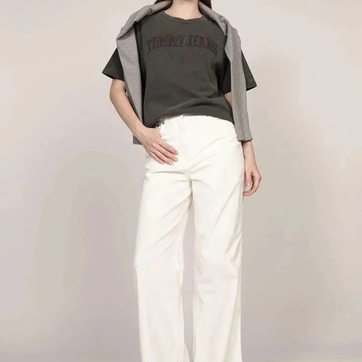 TOMMY HILFIGER - Zapatillas Essential Retro De Cuero Negro Tommy Jeans