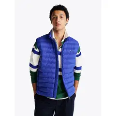 TOMMY HILFIGER - Parka Vest Plegable Repelente Al Agua Azul