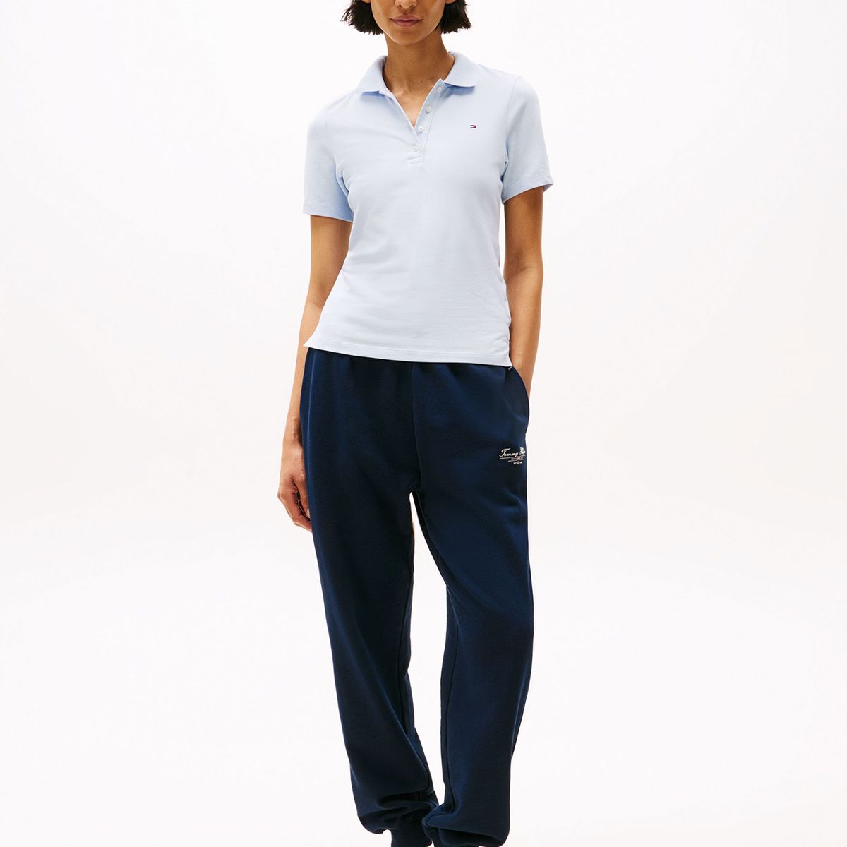 TOMMY HILFIGER - Polo 1985 Collection Slim Fit Celeste Tommy Hilfiger