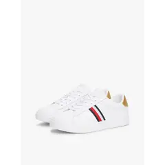 TOMMY HILFIGER - Zapatillas Essential Court De Cuero Blanco