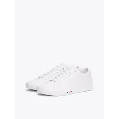 TOMMY HILFIGER - Zapatillas Vulcanizadas Street De Cuero Blanco