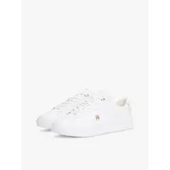 TOMMY HILFIGER - Zapatillas Essential Chic De Cuero Blanco