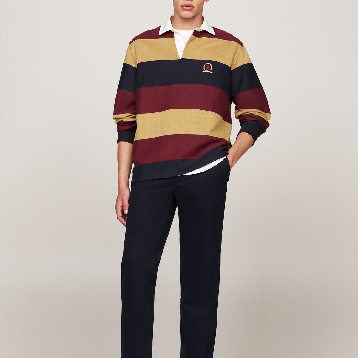 TOMMY HILFIGER - Pantalón Chino Denton Straight Fit Azul Tommy Hilfiger