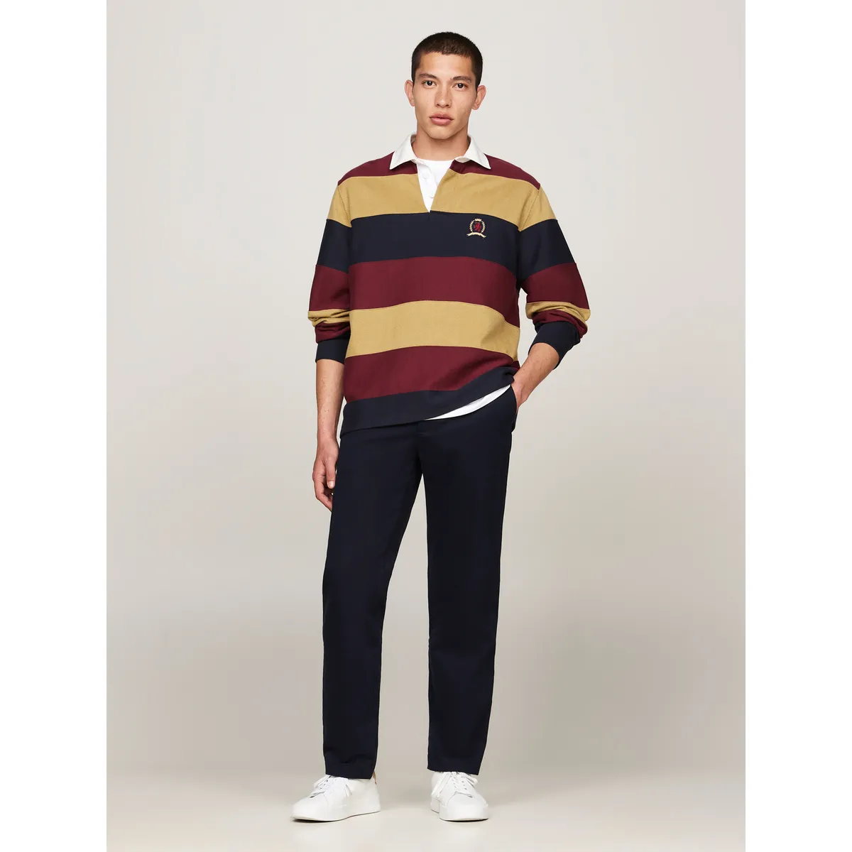 TOMMY HILFIGER - Pantalón Chino Denton Straight Fit Azul Tommy Hilfiger