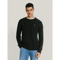 TOMMY HILFIGER - Sweater Essential Slim Fit Negro Tommy Jeans