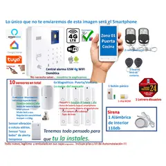 CASA TUYA - Alarma GSM 4gWIFI Google HomeAlexa