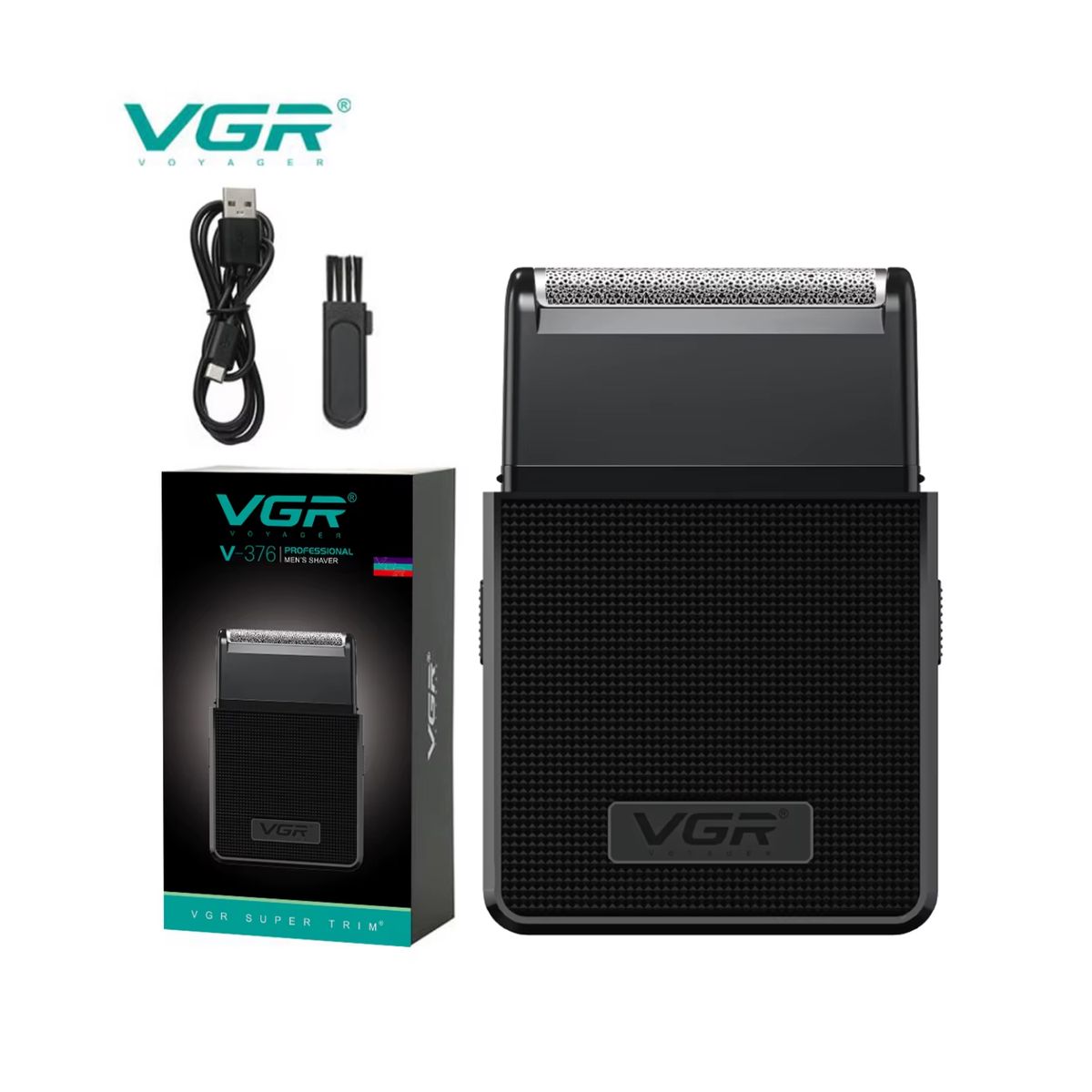 VGR - Afeitadora Eléctrica Hombre Portatil 2en1 Trimmer VGR V-376