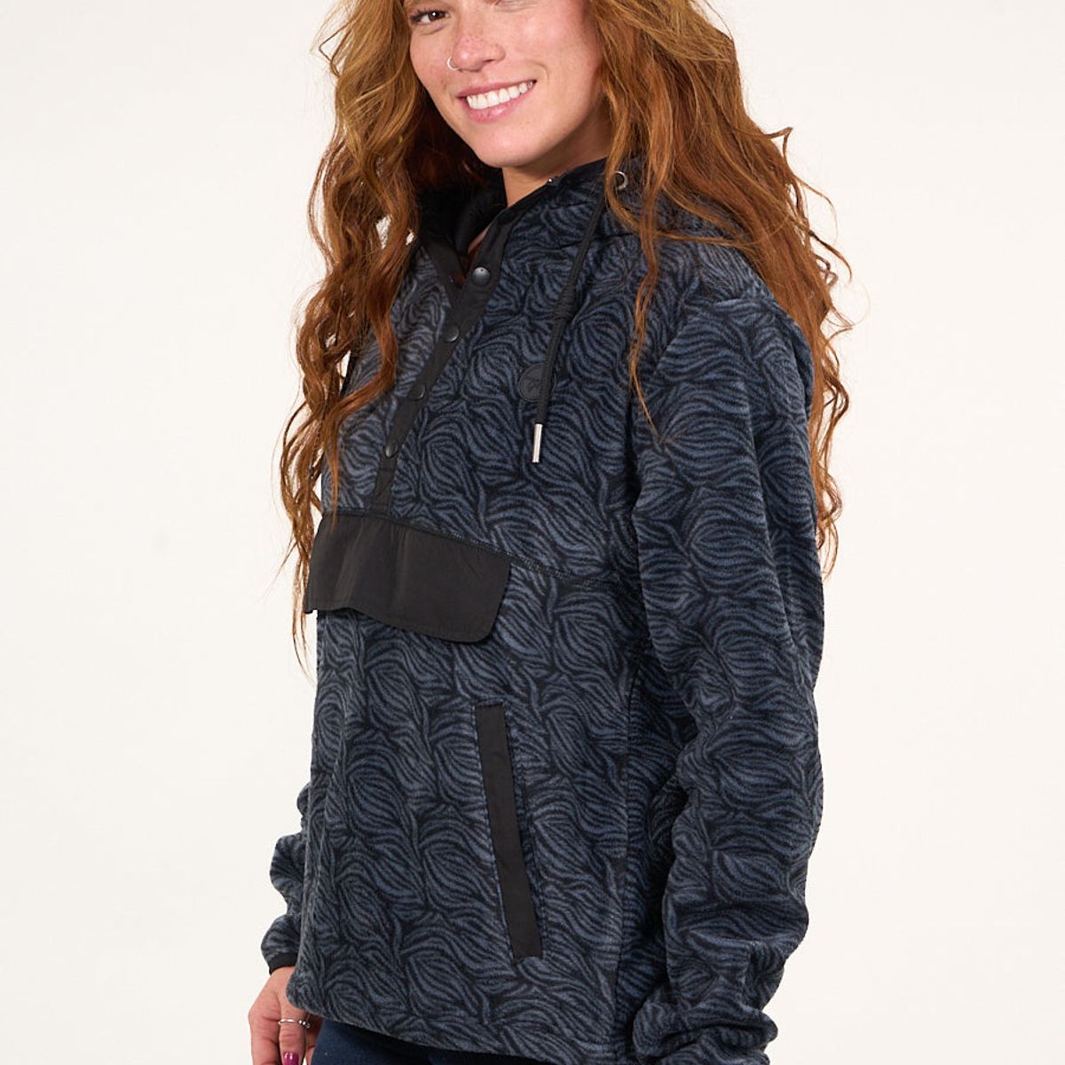 POLEMIC - Poleron polar mujer Procesado medio broche Print  VW8761 Polemic.