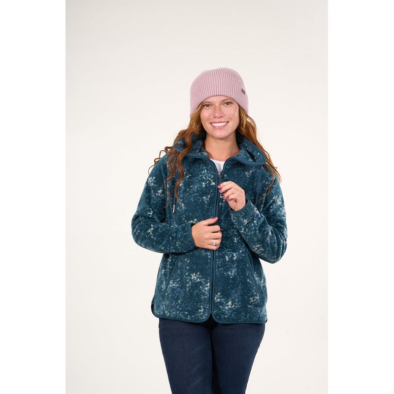 POLEMIC - Poleron polar mujer Procesado Full Zipper Print  VW8762 Polemic