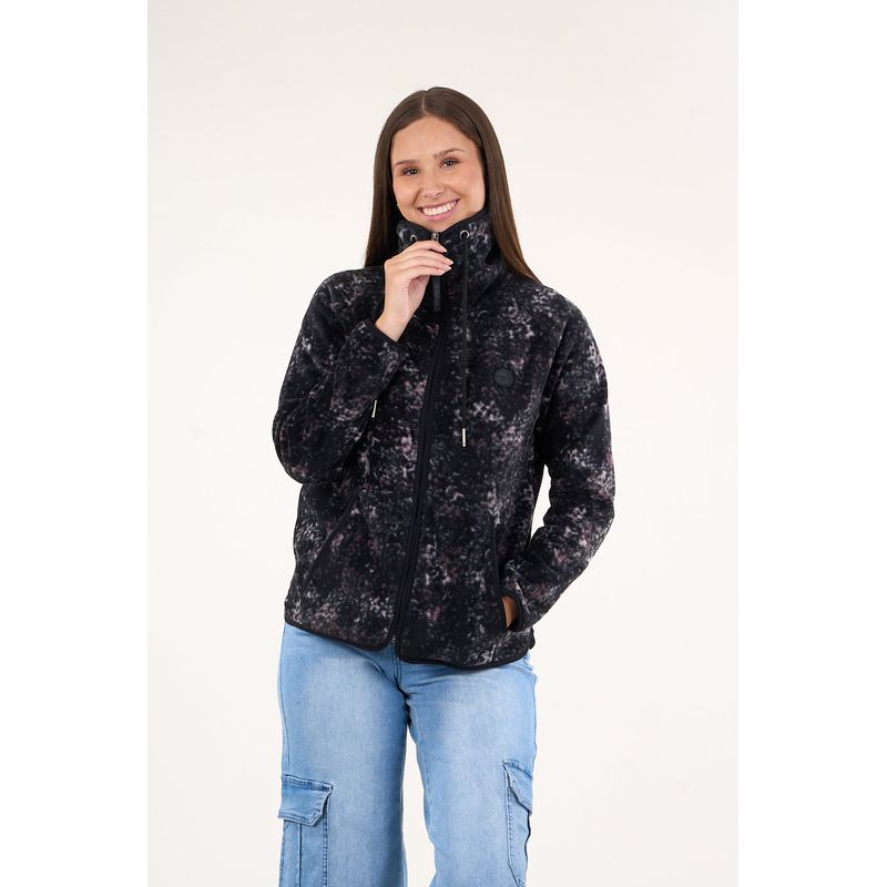 POLEMIC - Poleron polar mujer Procesado Full Zipper Print  VW8762 Polemic