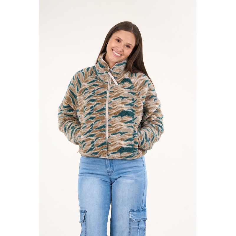 POLEMIC - Poleron Sherpa Full zipper cuello alto  VW8764 Polemic.