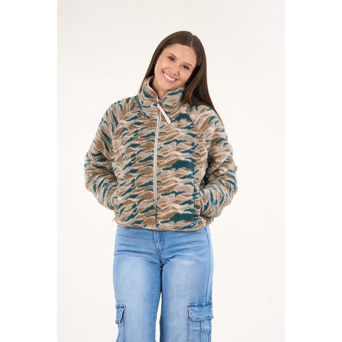 POLEMIC - Poleron Sherpa Full zipper cuello alto  VW8764 Polemic.