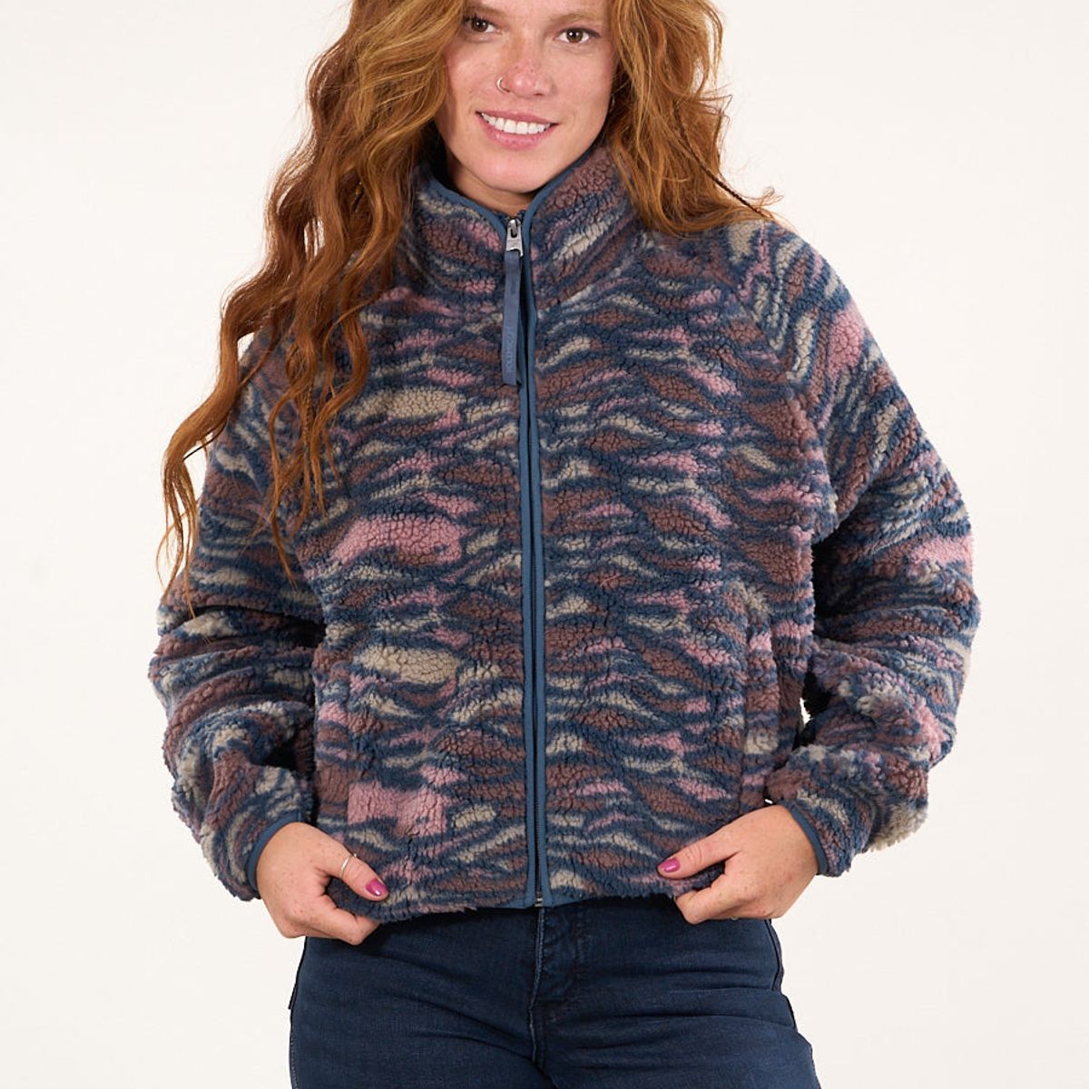 POLEMIC - Poleron Sherpa Full zipper cuello alto  VW8764 Polemic.