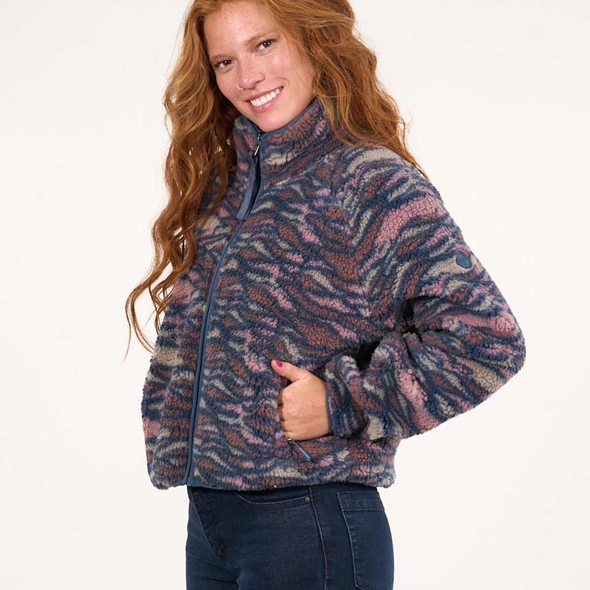 POLEMIC - Poleron Sherpa Full zipper cuello alto  VW8764 Polemic.