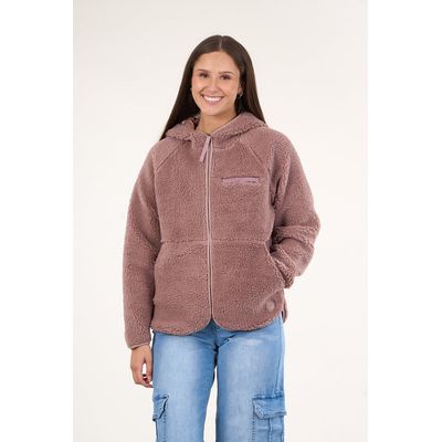 Imagen 2 del producto Poleron Sherpa mujer Full zipper y capucha VW8765 Polemic.