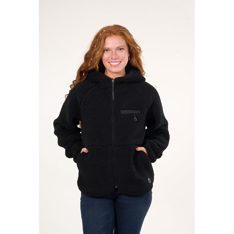 POLEMIC - Poleron Sherpa mujer Full zipper y capucha  VW8765 Polemic.