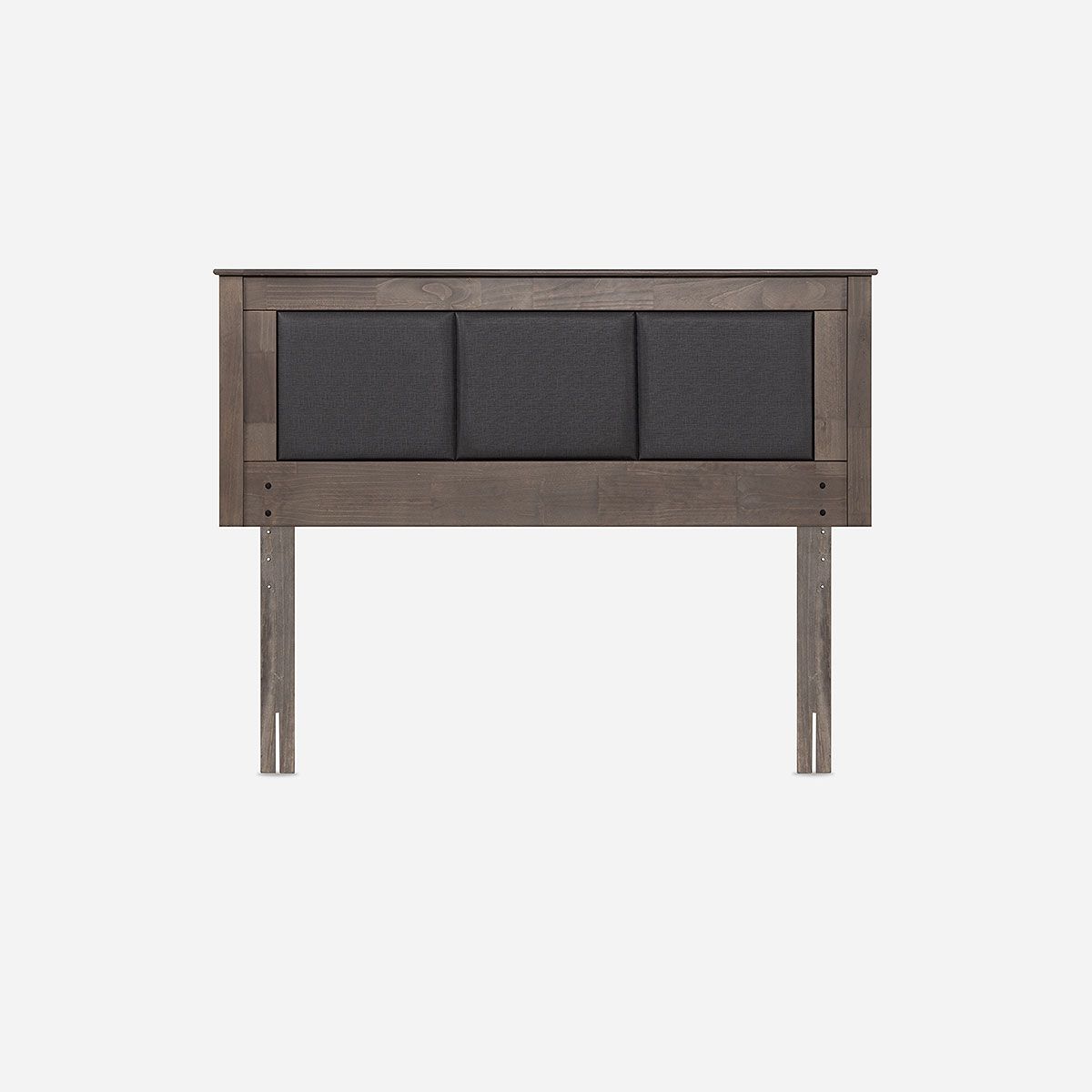 ROSEN - Cama Europea Classique+ 2 Plazas + Respaldo Rachel Gris