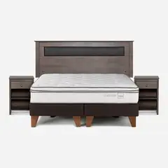 ROSEN - Cama Europea Classique+ 2 Plazas + Muebles Ferrara