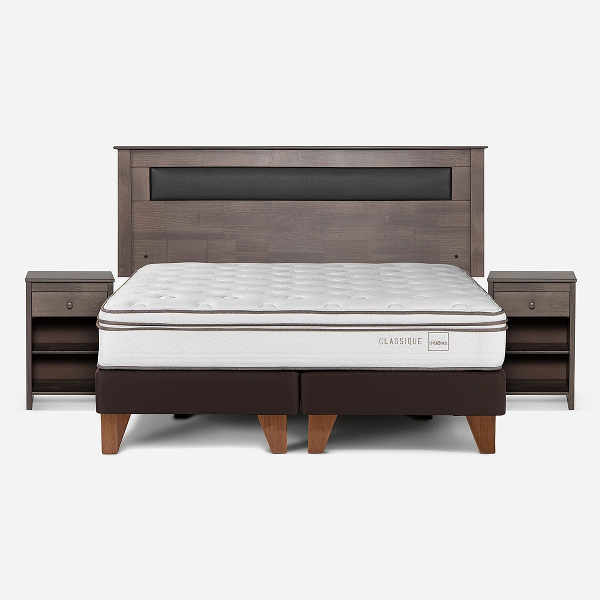 ROSEN - Cama Europea Classique+ King 180x200 cm + Muebles Ferrara