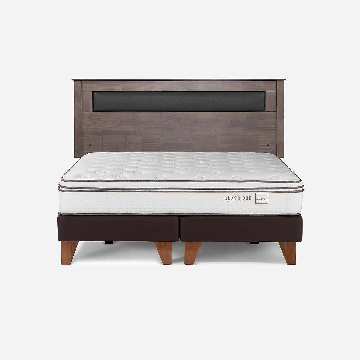 ROSEN - Cama Europea Classique+ 2 Plazas 150x200 cm+Respaldo Ferrara
