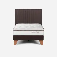 ROSEN - Cama Europea Classique+ 1,5 Plazas 105x200 cm+Respaldo Lucio