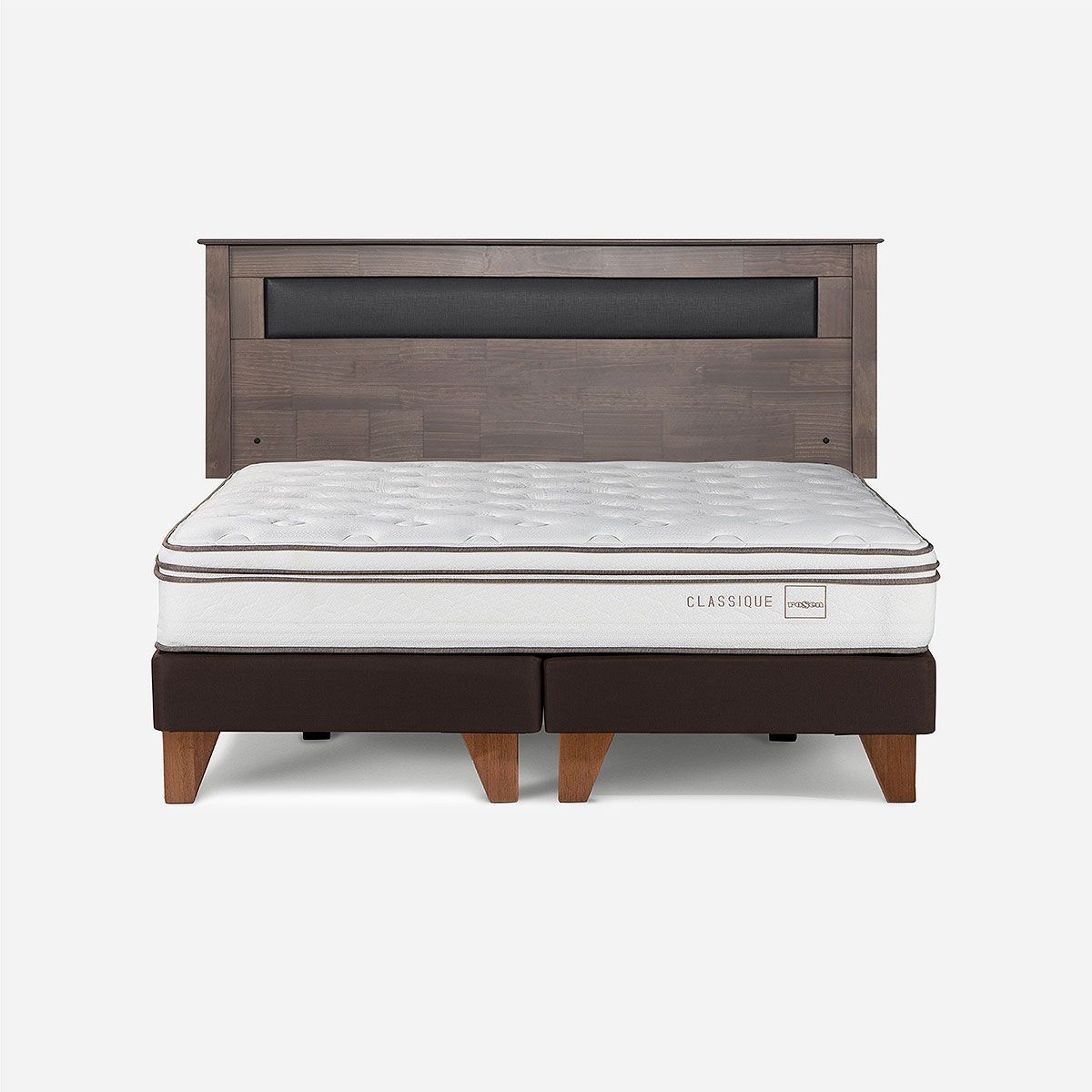 ROSEN - Cama Europea Classique+ King 180x200 cm + Respaldo Ferrara