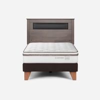 Cama Europea Classique+ 1,5 Plazas + Respaldo Ferrara