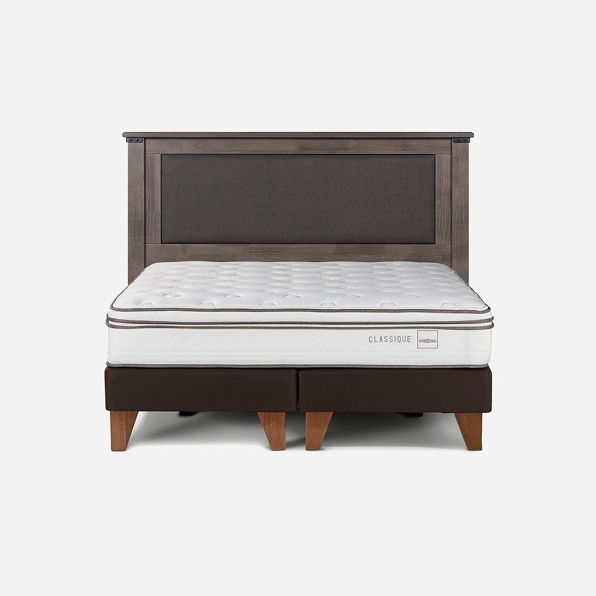 ROSEN - Cama Europea Classique+ 2 Plazas 150x200 cm+Respaldo New Ray