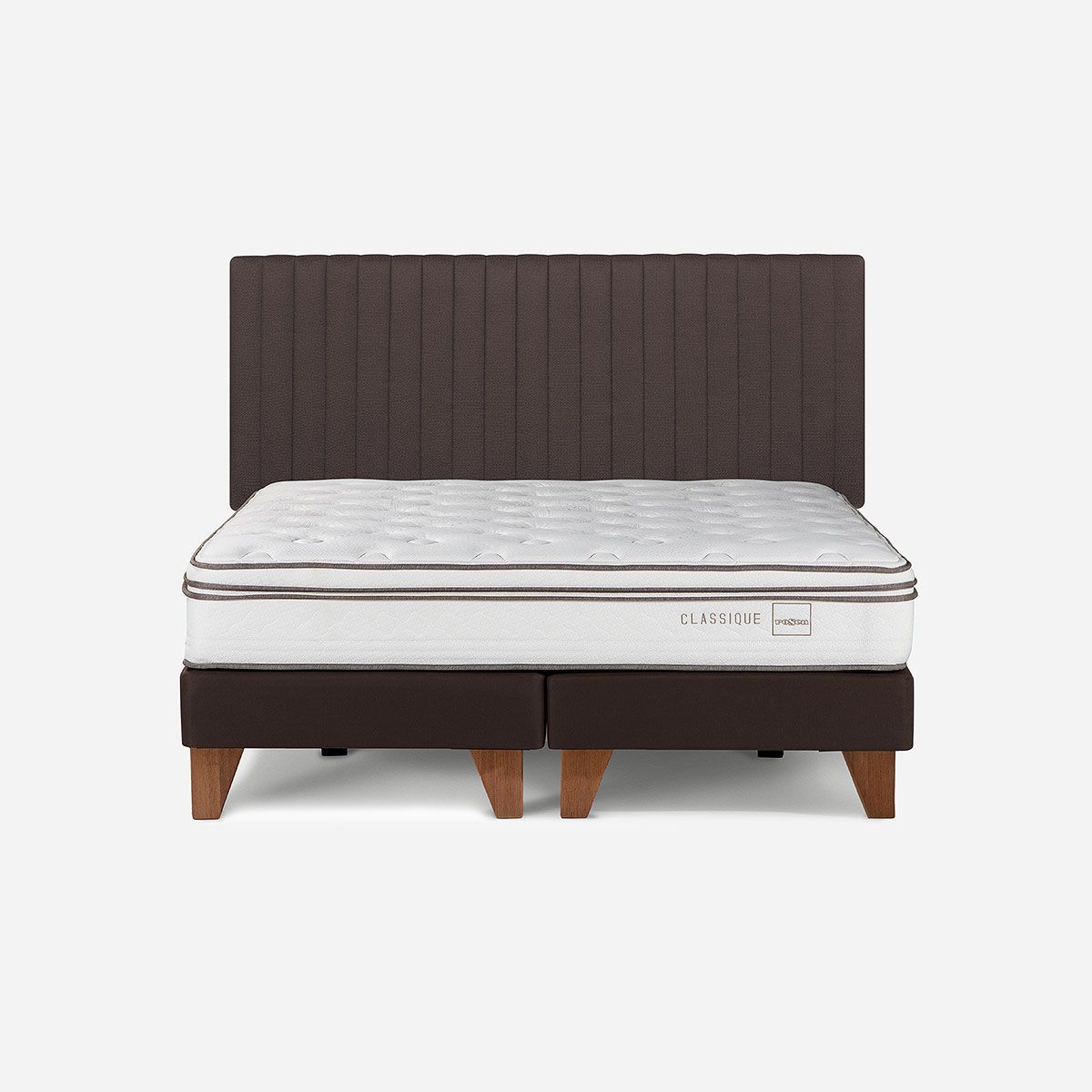 ROSEN - Cama Europea Classique+ 2 Plazas 150x200 cm + Respaldo Lucio