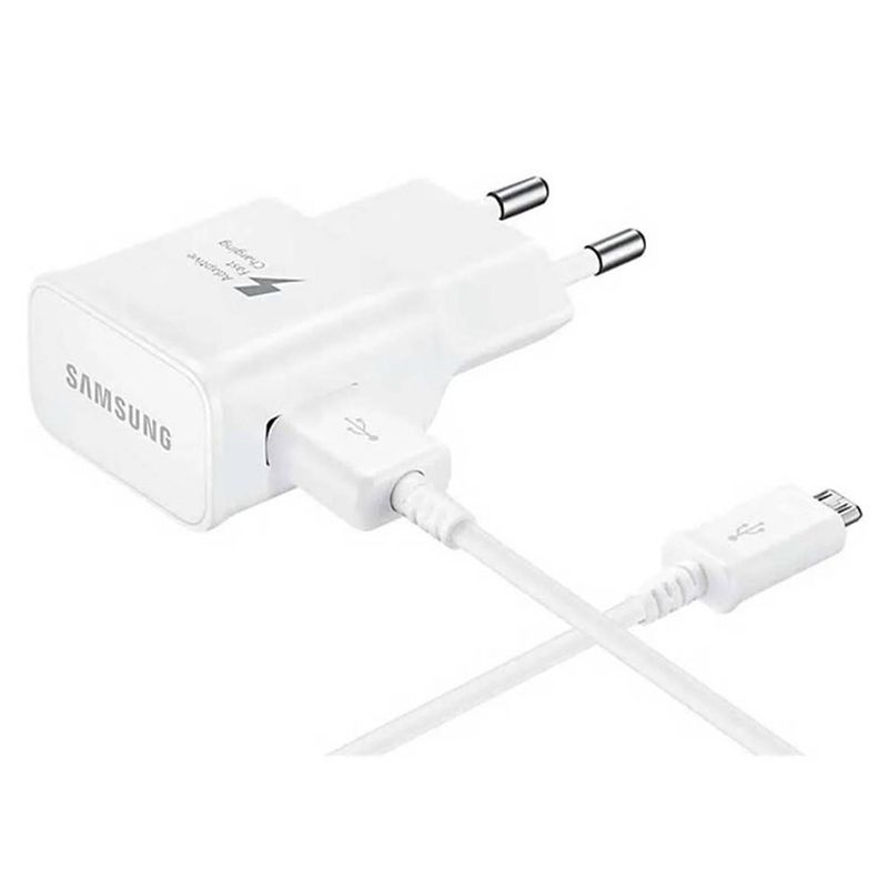 SAMSUNG - Cargador Samsung V8 Micro Usb Blanco 1 Metro