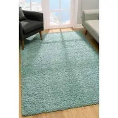GENERICO - Alfombra Medio Oriente Shaggys 155x245 Celeste