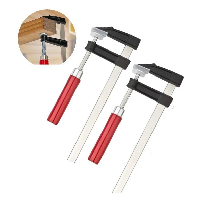 GENERICO - Pack X2 Prensa F Carpintero Prensas Sargento Prensas Rapidas 50x200mm