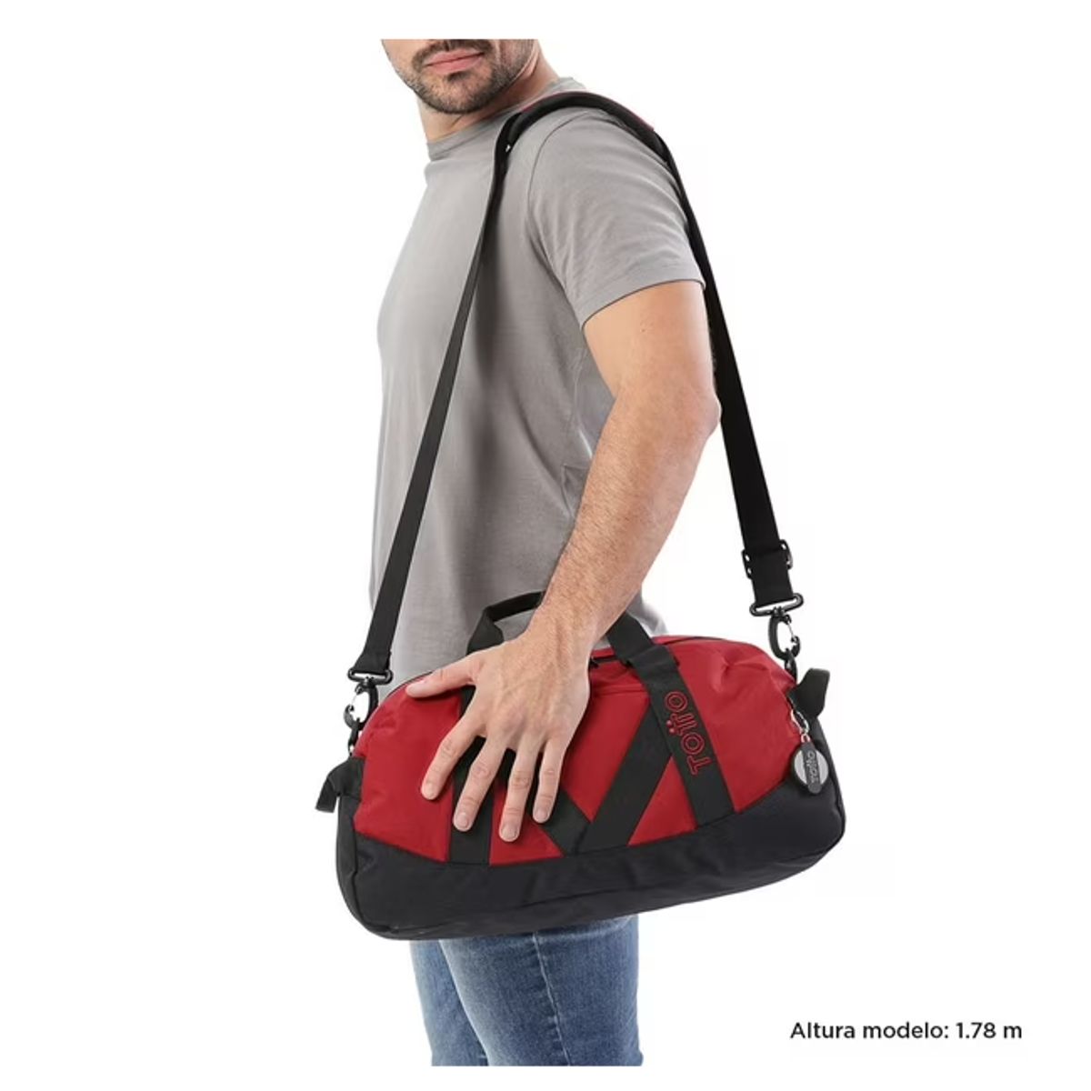 TOTTO - Bolso Deportivo Viaje Gym Unisex Totto Rojo