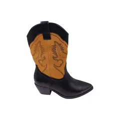 HERIEL - Bota Camel Texana Mujer.