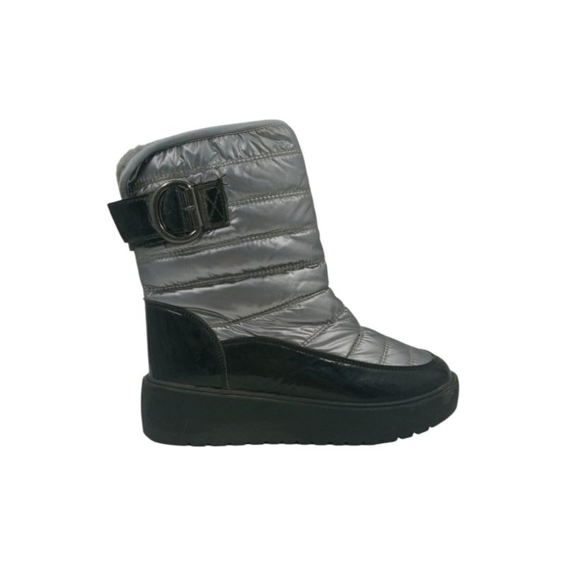 HERIEL - Bota Plateada Impermeable Mujer.