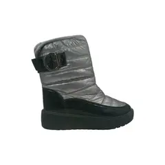 HERIEL - Bota Plateada Impermeable Mujer.