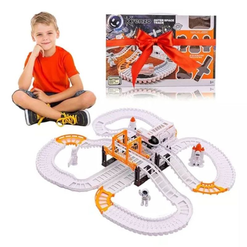 GENERICO - Pista De Autos Espacial Astronauta Juego Para Niños 31 Pcs