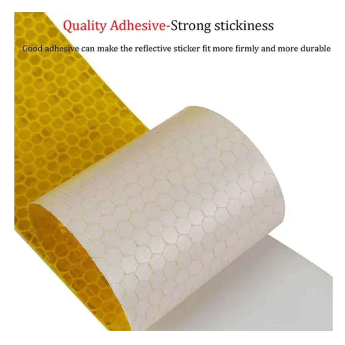 GENERICO - Cinta Reflectante Seguridad Amarillo Fluorescente 5cm X 25mt