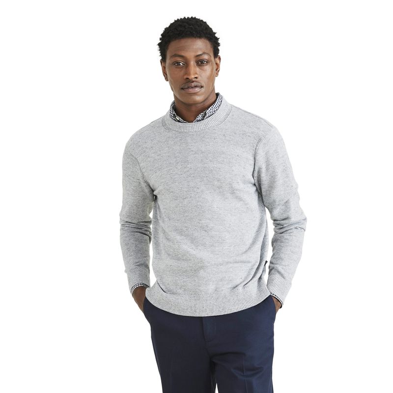 DOCKERS - Sweater Hombre Crewneck Regular Fit Gris Dockers