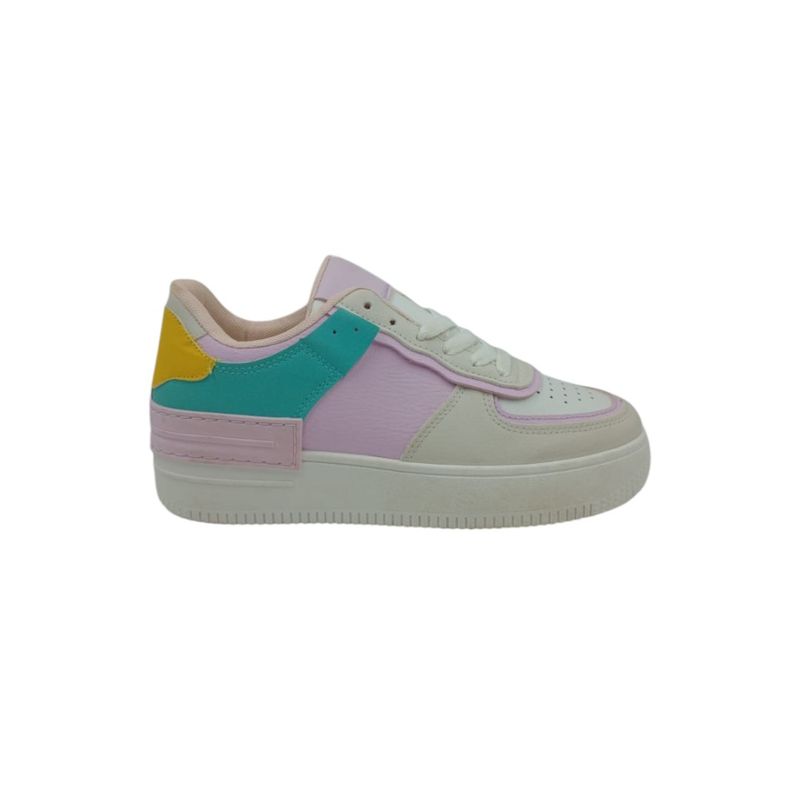 HERIEL - Zapatilla Lila Plataforma Mujer