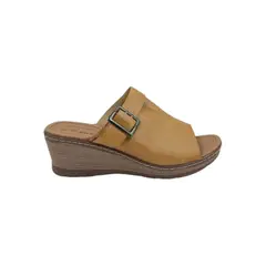 HERIEL - Sandalia Camel Plataforma Mujer