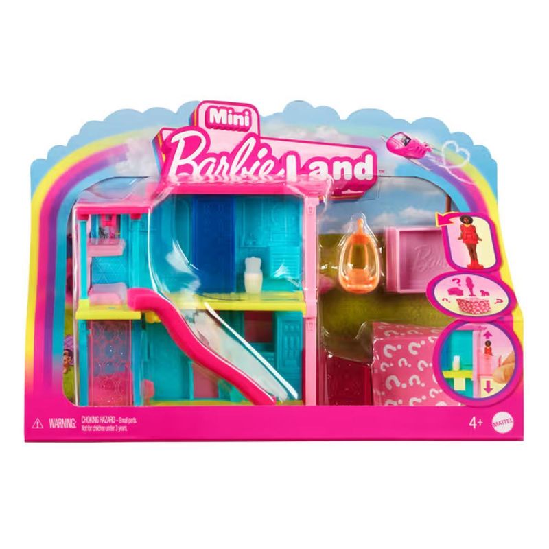 BARBIE - BARBIE CASA DE MUÑECAS SORPRESA - AZUL Y AMARILLA