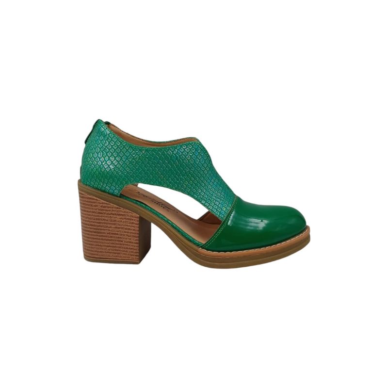 HERIEL - Zapato Verde Taco Mujer