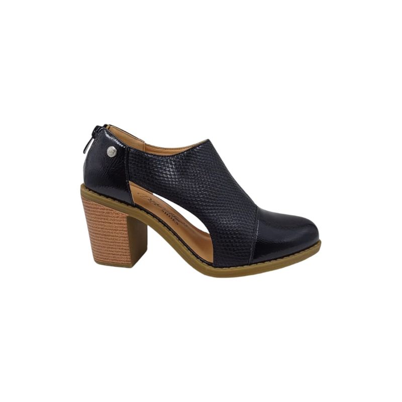 HERIEL - Zapato Negro Taco Mujer