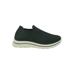 HERIEL - Zapatilla Negra Textil Mujer.