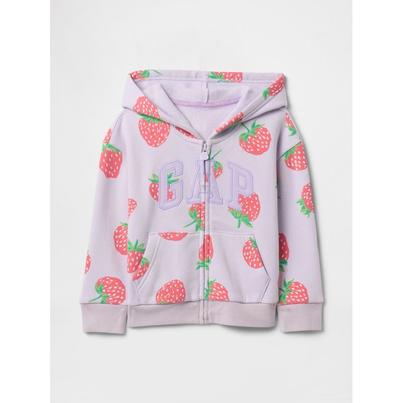 GAP - Polerón Toddler Niña Logo Sin Cierre Morado GAP