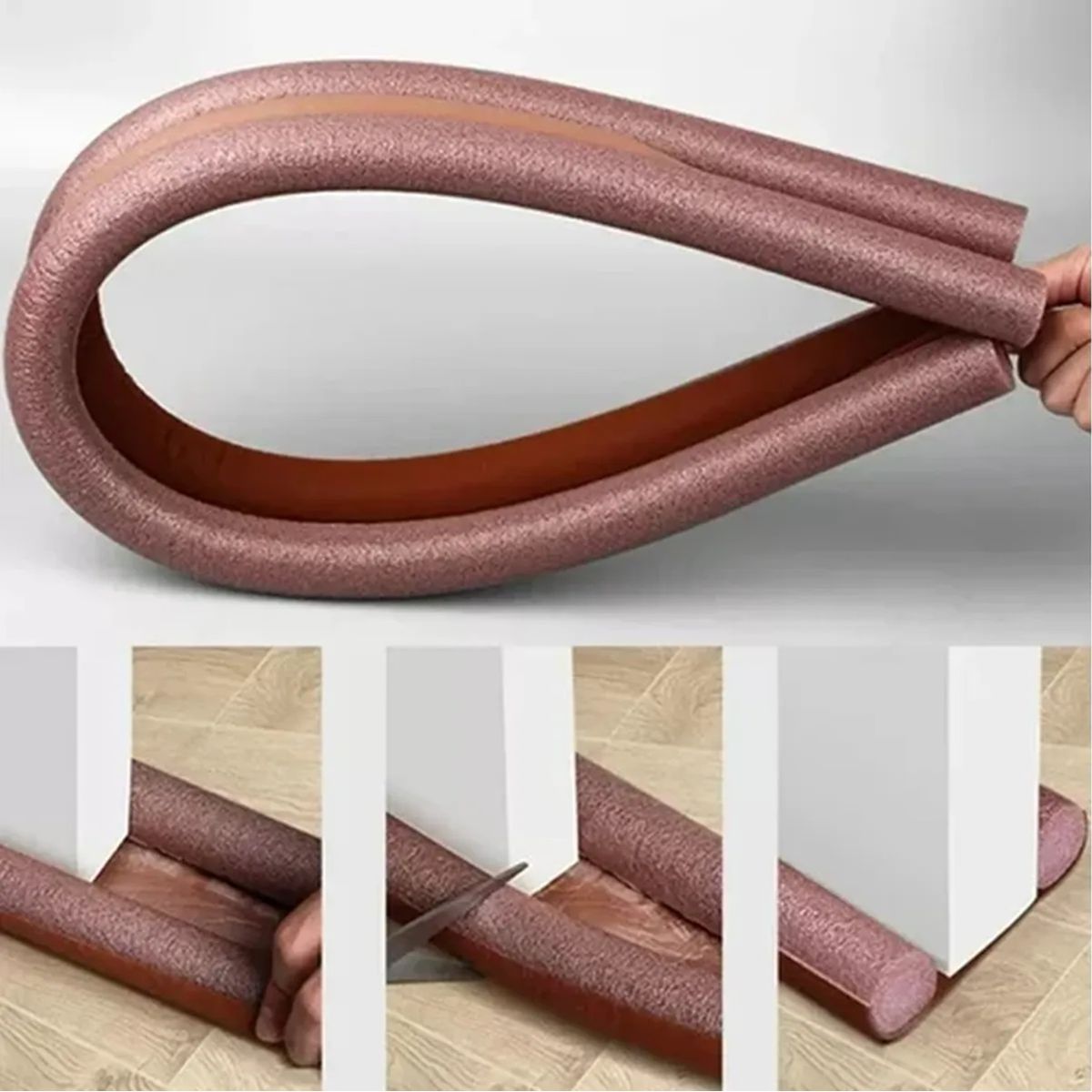 GENERICO - Protector Aislante De Frio Calor Polvo Para Puerta Y Ventana